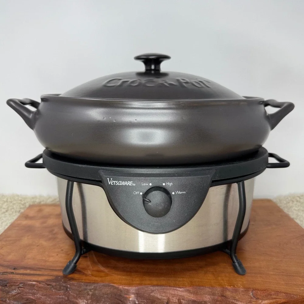 Rival Crock-Pot VersaWare 5Qt SC7500 Stoneware Slow Cooker Black